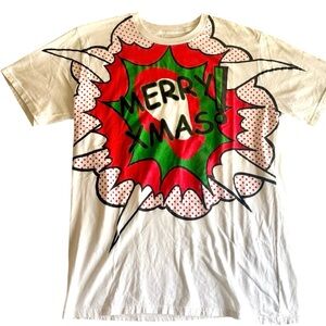 Altru Apparel Pop Art “Merry Xmas!” Christmas Graphic Tee – Size Large